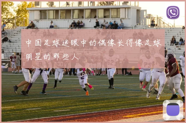 中国足球迷眼中的偶像长得像足球明星的那些人