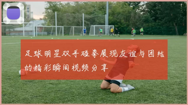 足球明星双手碰拳展现友谊与团结的精彩瞬间视频分享