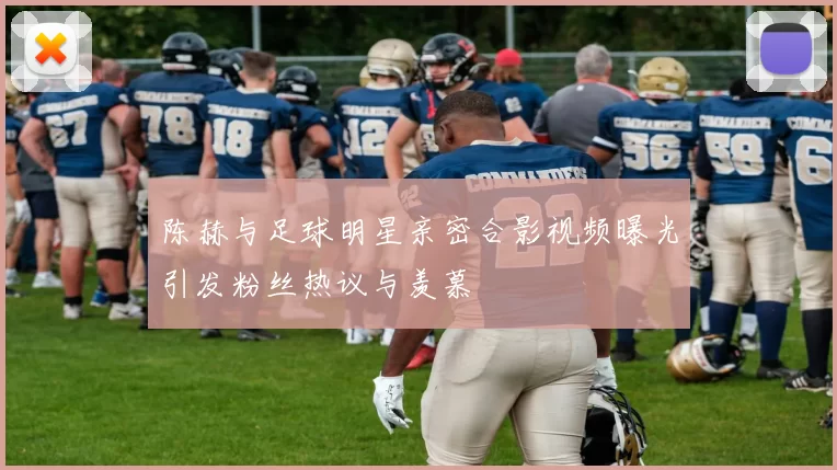 陈赫与足球明星亲密合影视频曝光引发粉丝热议与羡慕